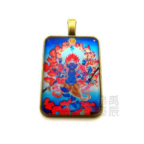 YC2332 mil-to-gold trail Wolverine small Buddha medal pendant Tibetan Buddhism Law will be able to make pattern with pendant