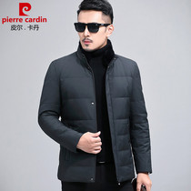Pilkadan winter new brand of middle-aged short daddy outfit stand collar warm casual down jacket mens jacket