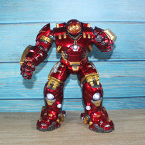 Iron Man Anti-Hulk Armor Model MK44 Handheld Toy Reunion 4 Mimic Metal Mecha Car Mounted Ornament Q Edition