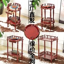 Simple solid wood coffee table rack phone rack mahjong table side sofa corner chess room teahouse tea stand