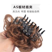 Head flower new hair grab Big wave popular hair clip hair piece hair accessories meatball head wig Middle-aged and elderly hair grab clip
