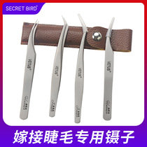 VETUS high precision stainless steel implant grafting eyelash tool tweezers Lash special golden feather dolphin clip
