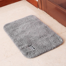 fasola silver gray brushed door mat absorbent quick-drying rainy day door foot cloth bathroom 50x80cm