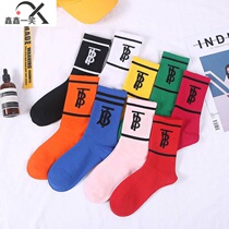 New BT Sox childrens Korean version of the cylinder 100 hitch spring fall Long cylinder Sox Anemones Socks Tide E