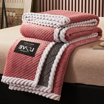 Blanket Winter Thickening Afternoon Nap Blanket Milk Suede Coral Flannel Velvet Blanket Suede Bed Sheet Single Bunk Bed With Cover Blanket