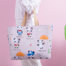 Supermarket shopping bag environmental protection bag foldable portable shopping bag waterproof storage Oxford cloth bag large capacity portable