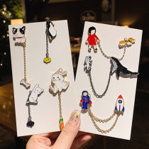 Brooch Cute Japanese ins tide bag corsage small fresh cute cartoon student badge pin buckle womens accessories