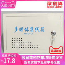 Ming mounted with lock multimedia information box weak current box collection line distribution box 300*200*100 household with lock