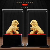Lion ornaments a pair of home living room entrance TV cabinet decorations office fortune housewarming opening gift