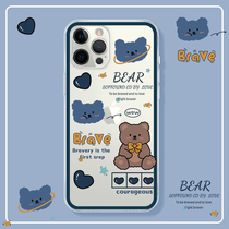 Suitable for apple 13promax mobile phone shell original iPhone12Pro transparent 11 silicone mini anti-fall xr personality xsmax idea 7 tide 8 new plu