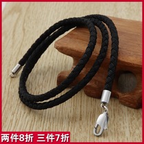 Chain rope pendant lanyard braided wire rope handmade high-grade rope hanging neck Jade beeswax gold jade pendant women