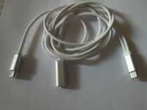 TYPC mobile phone connected live sound card OTG line with synchronous charging function