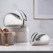 Tao home Judi rabbit ornaments aluminum simple modern home desktop decoration ornaments