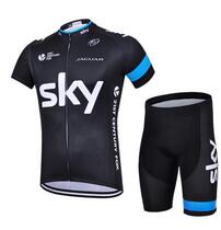 Sky Sky Fleet Edition Tour de France Bike Short Sleeve Suit Mountain Bike Ride to Body Summer Ice Silk Stock