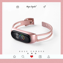 Suitable for millet bracelet 4 metal wristband millet 3 generation nfc version stainless steel replacement belt girl personality tide watch strap