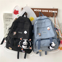 Small fresh color school bag female Korean version of the high school student backpack forest department joker 2020 new junior middle school student backpack