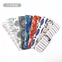 Japanese style Floral spoon chopsticks cloth set Travel student portable tableware cloth bag Tableware cloth Small fresh coaster fabric
