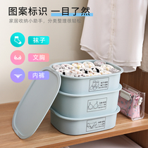 Socks underwear underwear drawer storage box Household bed storage artifact Student dormitory underwear finishing box