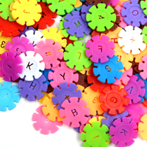 Snowflake Childrens Kindergarten Students Insert Building Blocks Early Education Baby 3-6 Years Old Alphabet Puzzle Toy