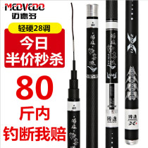Maideaux carbon fish rod ultra-light ultra-hard hand rod 28 adjustment bench fishing rod carp rod carp rod big pole