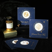 Bexiang Star Empty Hollowed-out Cards Suit Sulphuric Acid Paper Envelope Post Wandering Planet s Thanksgiving Business Bronzing