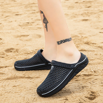 2021 new summer trend slippers mens sports leisure herringles beach hole sandals Baotou non-slip cool