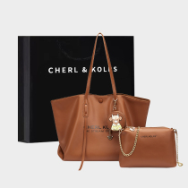 CherlKolrs genuine leather women's bag 2023 new college windto special package fashion wild capacity commuter package