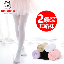 Childrens pantyhose summer thin girl leggings Spring and Autumn white dancing stockings baby practice dance socks