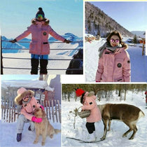 Harbin military tooling down jacket female outdoor warm-off 40 degrees cold-proof clothing Northeast snow town tourism equipment men