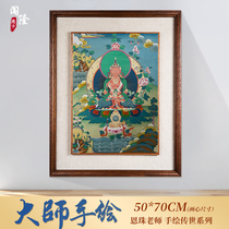 Trespass Longevity Buddha donka hand-painted Tibet hung painting natural mineral pigments old and downpones living room sofa background painting