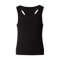 Metersbonwe underwear mens autumn simple and comfortable 2*2 ribbed round neck I-shaped vest 264060