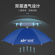 Canfishing Niangi Fishing Umbrella Windproof Anti-Umbrella Cap Wearing Umbrella Sunscreen Foldable Outdoor Overhead Umbrella Shade