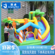 Jump Di inflatable crocodile Island Castle Household trampoline Children jump bed young dinosaur Naughty castle Indoor and outdoor medium-sized toys