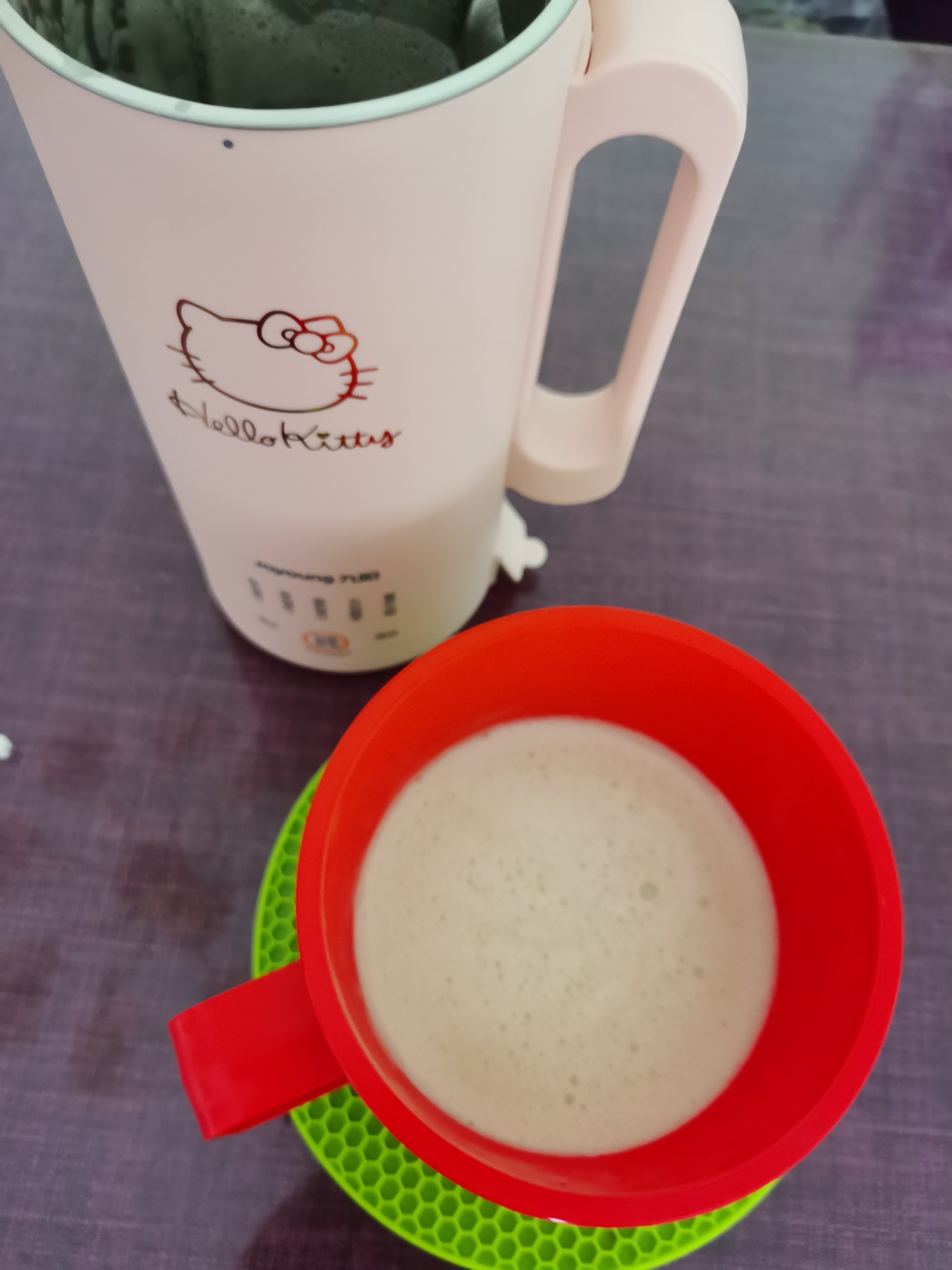 对比反馈九阳hello kitty破壁机