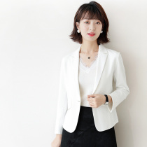 JOLIMENT white slim suit jacket womens short small man 2019 spring and autumn casual small suit top