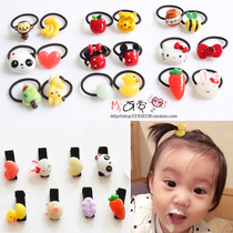 Childrens hair accessories Hair ring head rope does not hurt hair Rubber band Princess headdress baby tie hair small rubber band All-inclusive clip