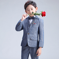 Children's suit suit boys wedding flower dress boys suit Korean piano performance handsome British summer