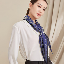 Shanghai Stories 2022 New Silk Scarves Mom Gifts Summer Slim SUNSCREEN HAIR Genuine Silk Triangle Towel Girl