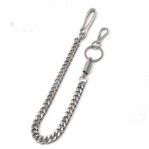 Silver hip hop mens jeans metal trendy punk waist chain trend pants chain hanging chain waist chain 2019