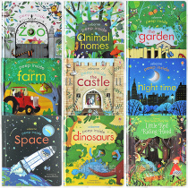 Childrens fun Mengmeng Family recommends limited three-dimensional organ hole teaching aids for low-and early-childhood education Cardboard picture book toys in the open