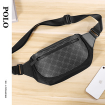 Polo running Bag Mens chest bag shoulder bag PVC stitching fashion trend shoulder backpack summer small bag chest bag