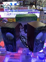 Wooden 2 0 computer speakers 3 5m joint paint strong magnetic horn with good sound and high power