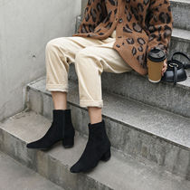 (Limited time 3fold) Autumn and winter simple Joker texture sheep leather low tube boots JS017