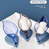 Leaf drain soap box multifunctional creative new personalized soap box non-perforated suction cup soap box holder hygiene