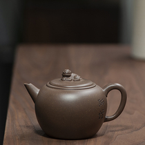 Eight horse tea set Lion Lamp Pot Duan Mud Purple Sand Pot Yixing Purple Sand pot Tea set