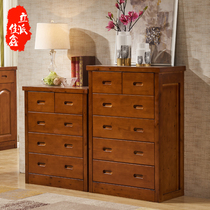 Chinese chest of drawers All solid wood lockers Cedar wood six chest of drawers Floor cabinet Multi-function storage chest of drawers