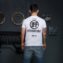 Cross-country Lakes Short Sleeve T-shirt Cross-country E Group Off-road Car Mens Jersey Round Collar Printed Pure Cotton Muscular Shirts