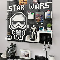 Save the cave board on the wall to accommodate the shelf children's creative decoration of the Star Wars hand in the surrounding planet Marvel