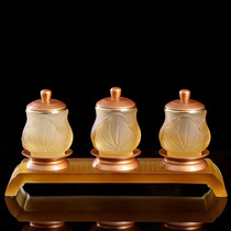 Ancient method glaze for Buddha water cup pure copper Zen lotus water Cup Buddha Cup for lotus flower holy water Cup great sorrow water Cup