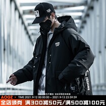 Xiaobin Guochao function wind cotton clothes mens Tide brand thick tooling jacket multi-pocket cotton clothing arm zipper cotton jacket tide